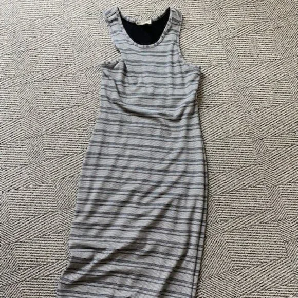 Marine Layer Lexi Rib Daytime black & white dress - Picture 5 of 5